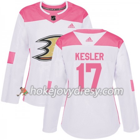 Dámské Hokejový Dres Anaheim Ducks Ryan Kesler 17 Bílá 2017-2018 Adidas Růžová Fashion Authentic